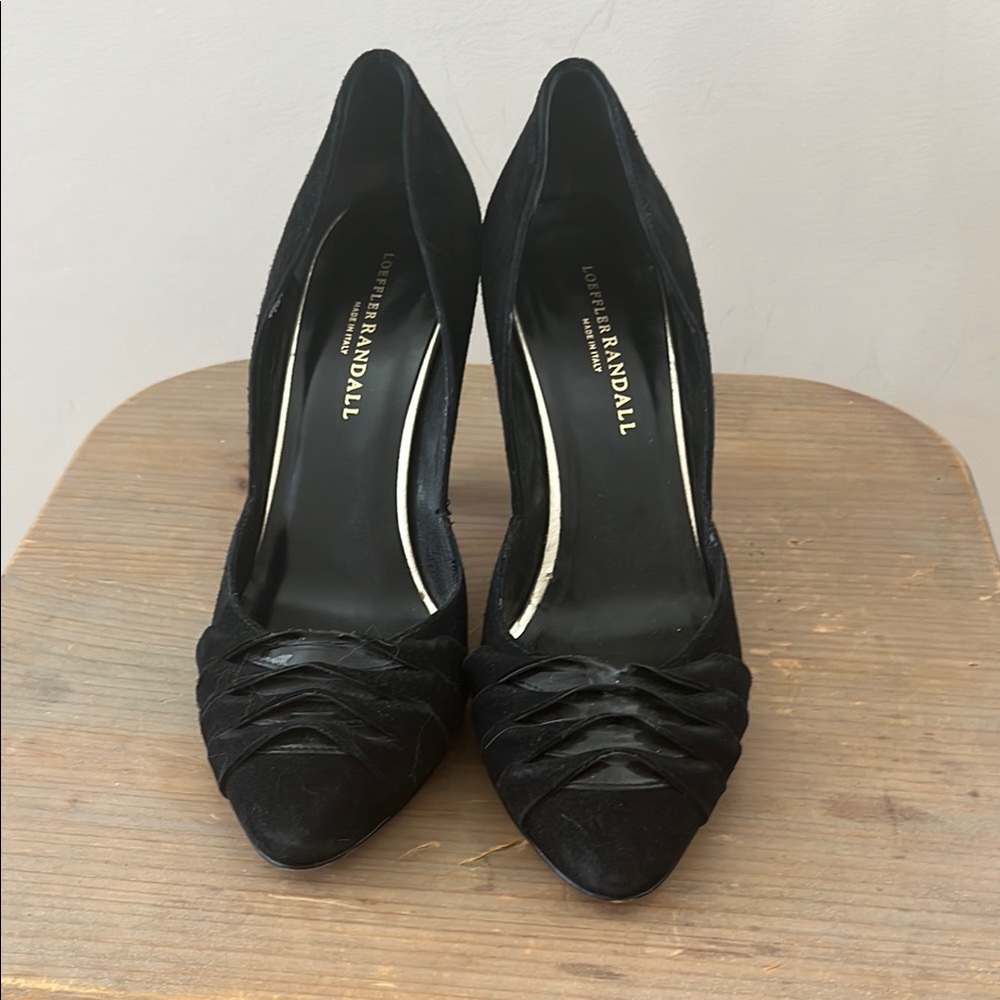 Loeffler Randall Black Suede Heels